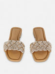 Diamanté Plait Mule