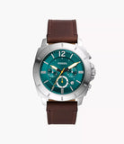 Privateer Chronograph Brown Leather Watch
