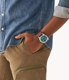 Privateer Chronograph Brown Leather Watch