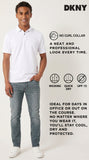 DKNY Soft Cotton Polo Shirts for Men - Modern Fit, Quick Dry, Casual Mens Polo Shirts Short Sleeve