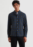 Farah Brewer Check Oxford Shirt, Evergreen