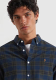 Farah Brewer Check Oxford Shirt, Evergreen