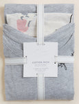 M&S Collection Pyjamas Cotton Rich Cat Print Short Pyjama Set