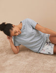 M&S Collection Pyjamas Cotton Rich Cat Print Short Pyjama Set