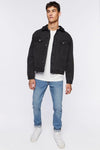 Forever 21 Denim Faux Shearling Jacket