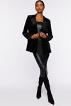 Forever 21 Velvet Belted Blazer