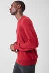Forever 21 Cashmere-Blend Crew Neck Sweater Burgundy