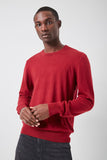 Forever 21 Cashmere-Blend Crew Neck Sweater Burgundy