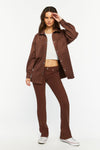 Forever 21 Faux Suede Snap-Button Shacket