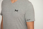 BLOOMEFIELD
V-NECK TEE WITH DOUBLE LOGO