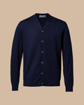 Charles Tyrwhitt Merino Cardigan - Navy