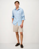 Broadcloth Shirt in Blue & Cream Westgate Stripe