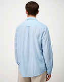 Broadcloth Shirt in Blue & Cream Westgate Stripe