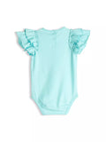 Cotton bodysuits for babies with ruffles