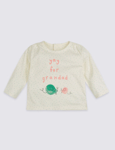 Pure Cotton Yay for Grandad Top
