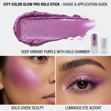 City Color Glow Pro Holo-Stick Highlighter "Pick Your Shade "Amethyst