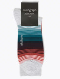 AUTOGRAPH
Striped Modal Pima Cotton Socks
