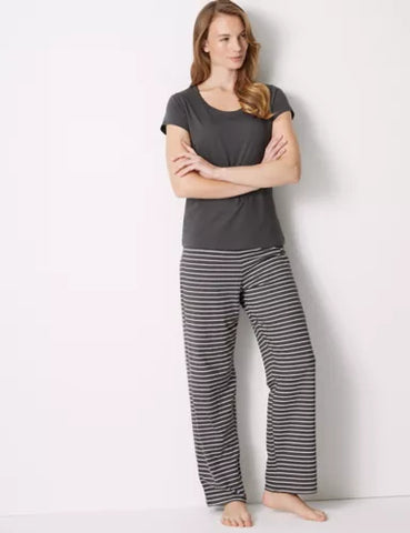 M&S COLLECTION Pure Cotton Striped Pyjama Set