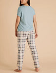 M&S COLLECTION Pure Cotton Time To Dream Slogan Pyjama Set