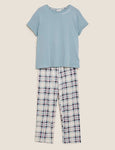 M&S COLLECTION Pure Cotton Time To Dream Slogan Pyjama Set