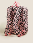 M&S COLLECTION Kids' Water Repellent Leopard School Backpack