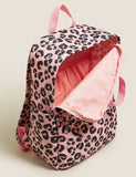 M&S COLLECTION Kids' Water Repellent Leopard School Backpack