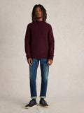 Men’s Lambswool Cable Knit Crew Neck Jumper