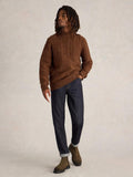 Men’s Lambswool Cable Knit Crew Neck Jumper
