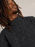 Men’s Lambswool Cable Knit Crew Neck Jumper