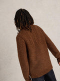 Men’s Lambswool Cable Knit Crew Neck Jumper