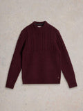 Men’s Lambswool Cable Knit Crew Neck Jumper