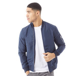 JACK AND JONES Mens Mash Bomber Jacket Navy Blazer