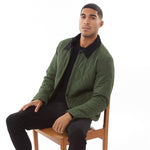 JACK AND JONES Mens Lord Quilted Jacket Forest Night