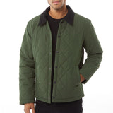 JACK AND JONES Mens Lord Quilted Jacket Forest Night