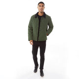 JACK AND JONES Mens Lord Quilted Jacket Forest Night