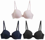 MARKS & SPENCER Pack of 3 Women T-Shirt Lightly Padded Bra (Pink)