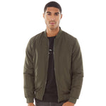 French Connection Mens Baseball Wad Tech Jacket Khaki