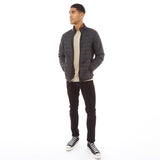 French Connection Mens Row 3 Funnel Superlight Jacket Dark Charcoal