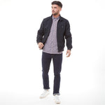 French Connection Mens Harrington Jacket Marine/Gunmetal