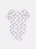 Printed cotton bodysuits for babies
