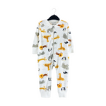 Safari Adventure 2-Way Zip Baby Romper – Soft & Breathable Cotton