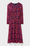 Pink Floral 'Lorie' Midi Dress