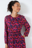 Pink Floral 'Lorie' Midi Dress