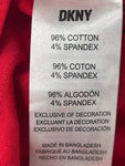 Men's DKNY Cotton Blend Bold Graphic Print Long Sleeve Tee Red