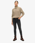 Slouchy Stitch Roll Neck Knit
Colour: Soft Beige Marl