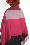 M&S Warm Soft Scarf Plaid Poncho