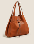 M&S Faux Leather Drawstring Tote Bag