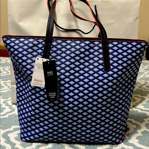 M&S Geometric Tote Bag