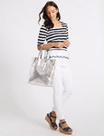 M&S Leather Shopper Bag