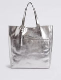 M&S Leather Shopper Bag